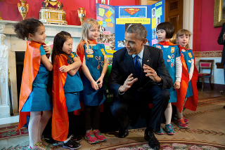 “So, what do I have to do to get a cape?” March 23, 2015White House Photo by Chuck Kennedy